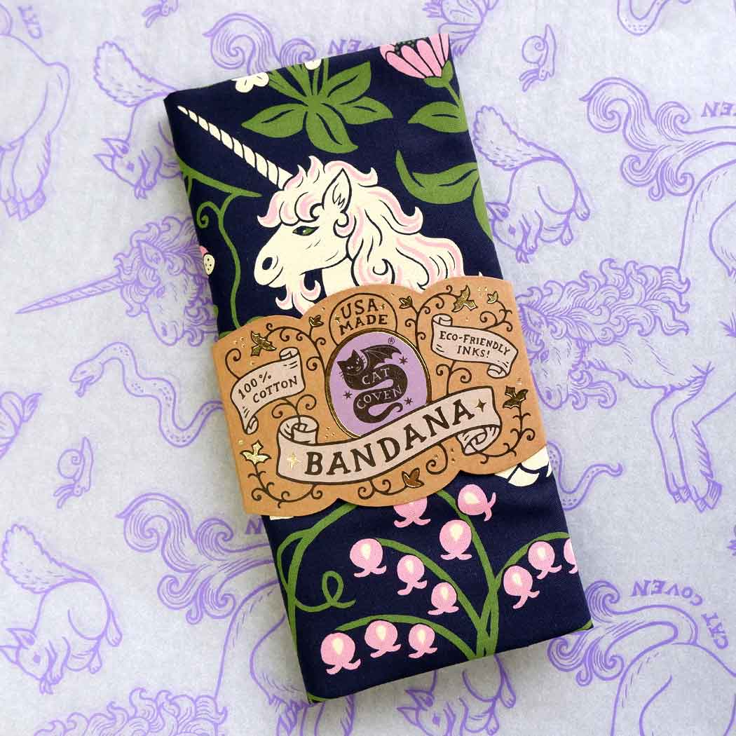 Unicorn Garden - Cotton Bandana