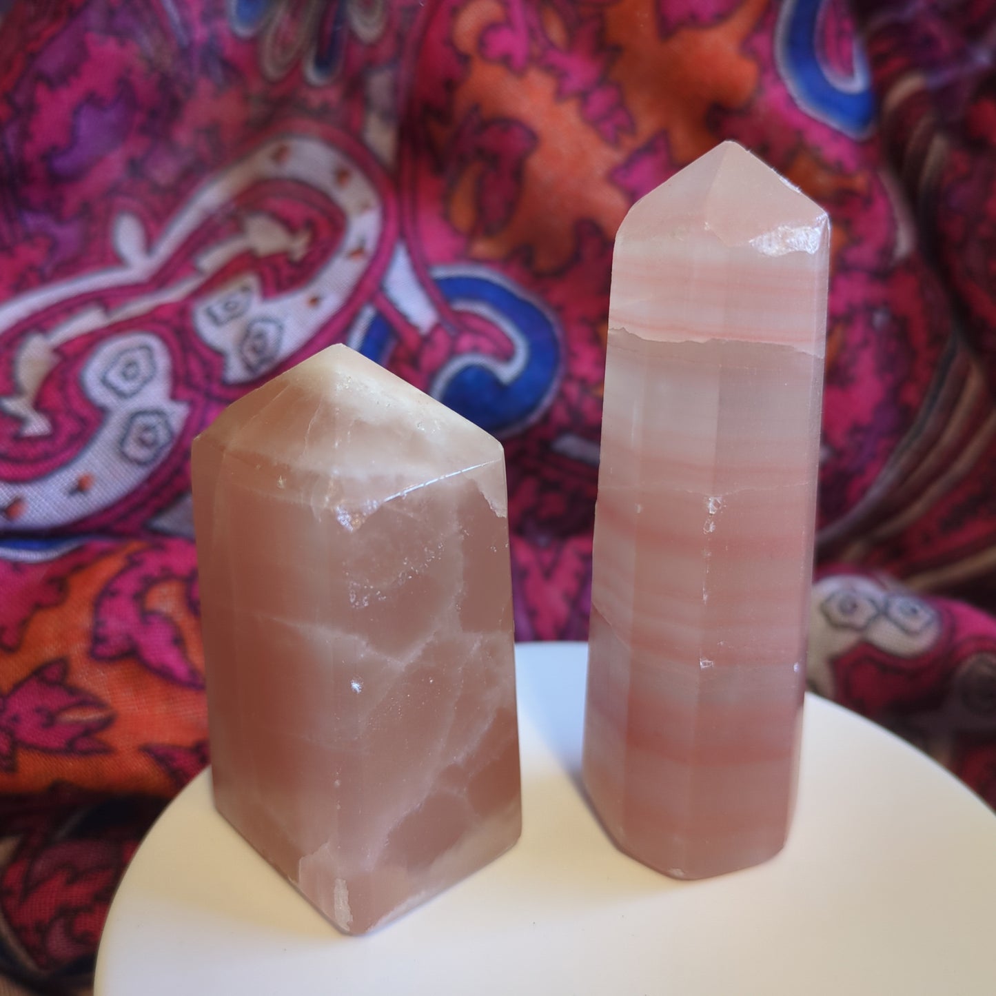 Pink Calcite Towers