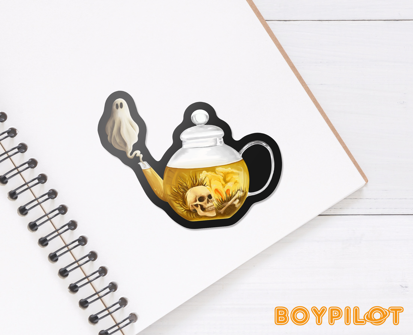 Ghost Tea Sticker