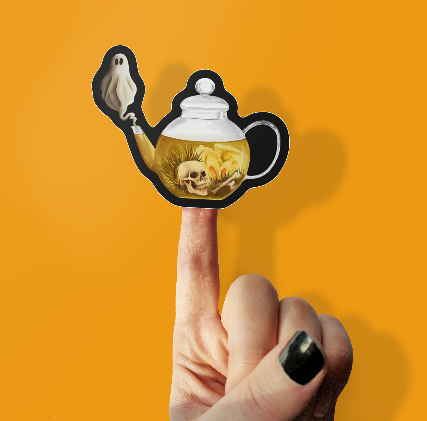 Ghost Tea Sticker
