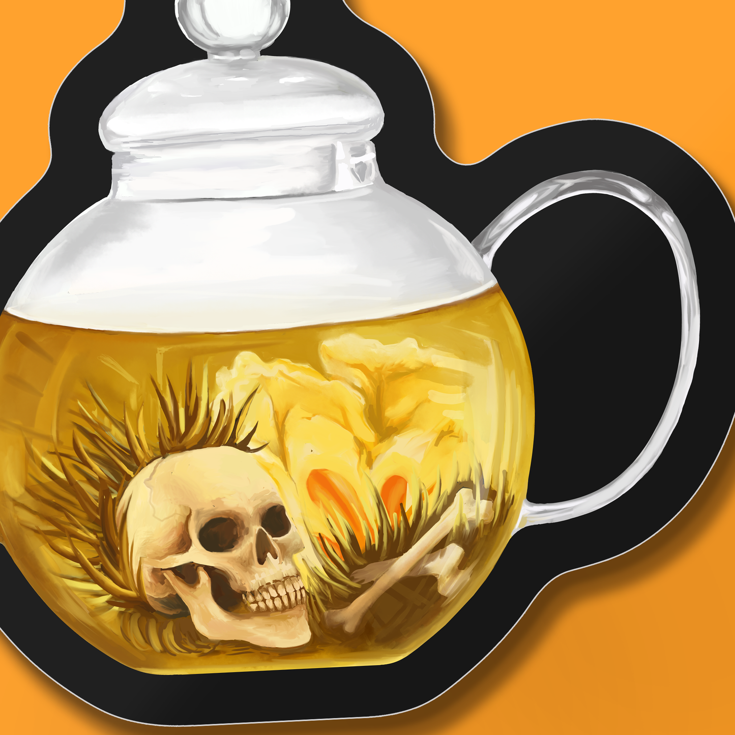 Ghost Tea Sticker