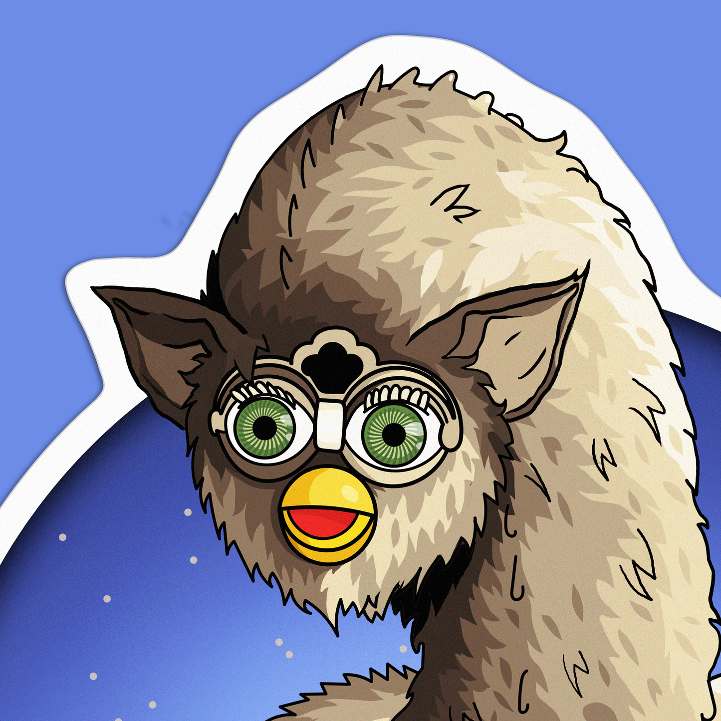 Long Furby Sticker
