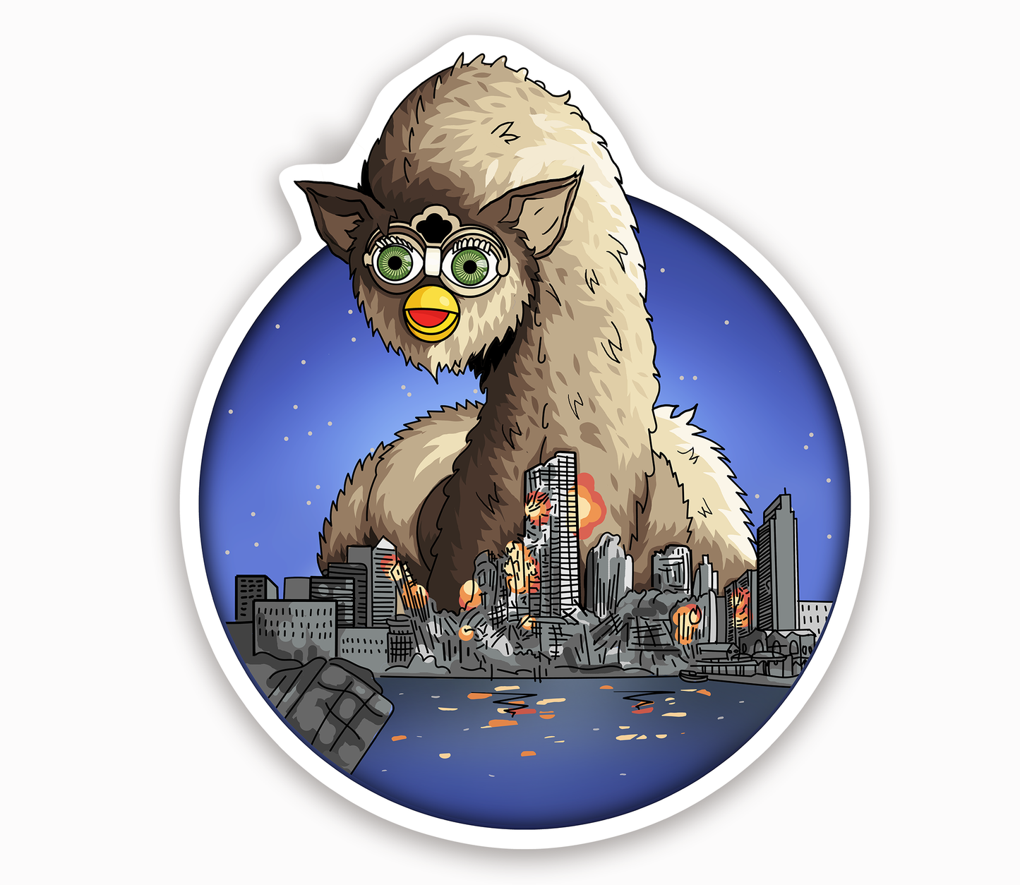 Long Furby Sticker