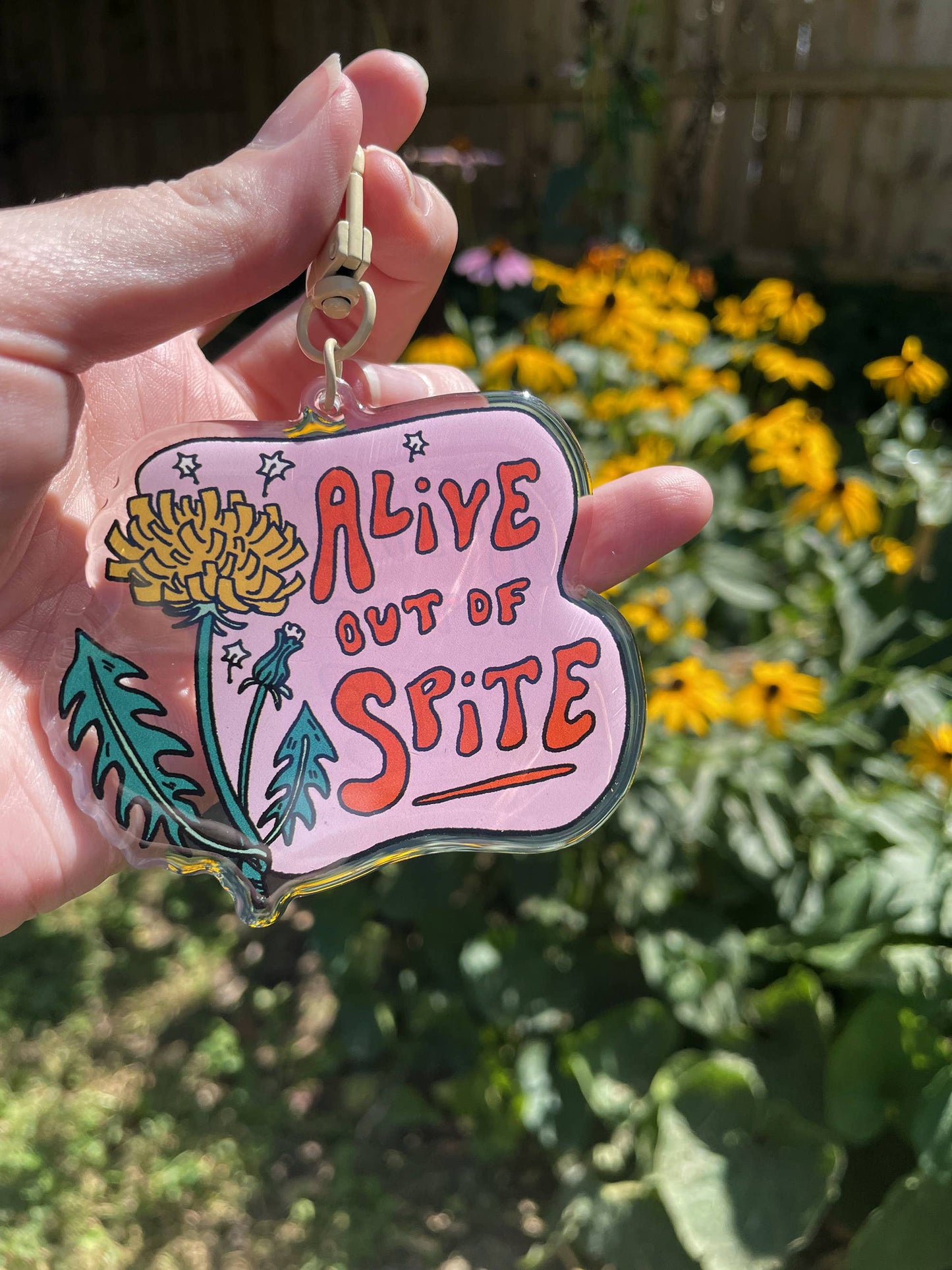 Alive Out of Spite Acrylic Keychain