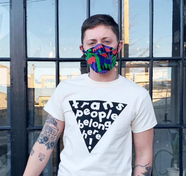 Trans People Belong Here T-Shirt