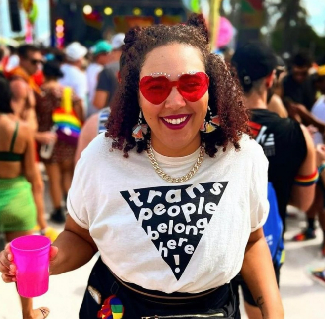 Trans People Belong Here T-Shirt