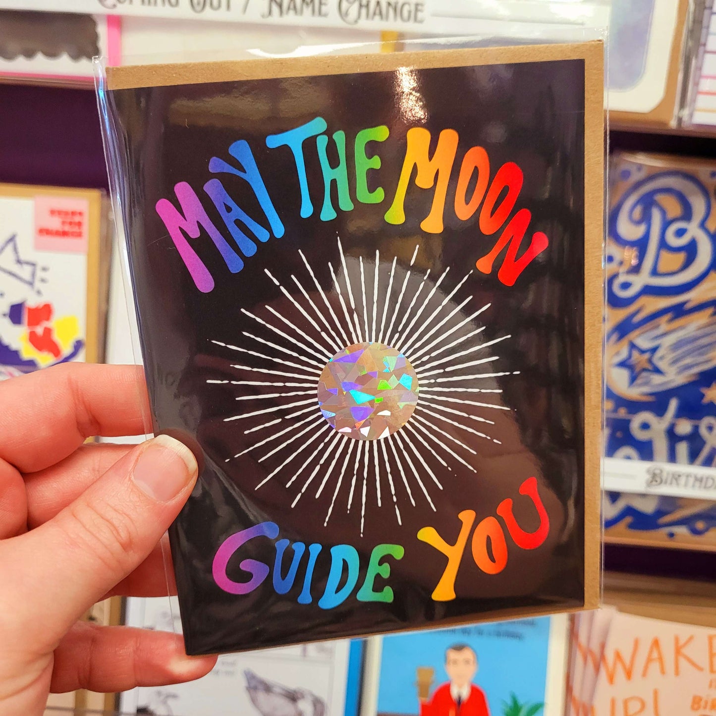 May the Moon Guide You Card