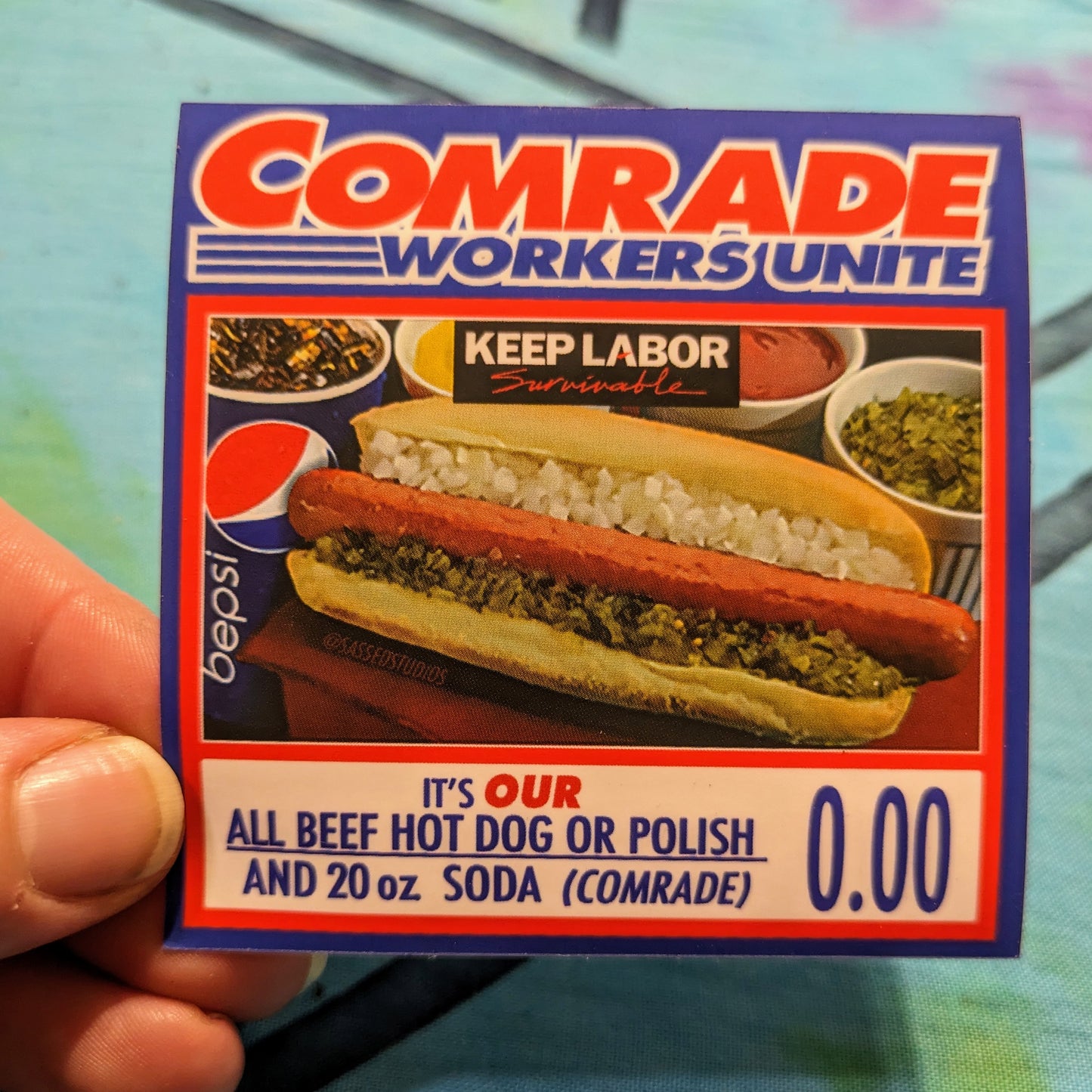 Comrade Workers Unite Sticker