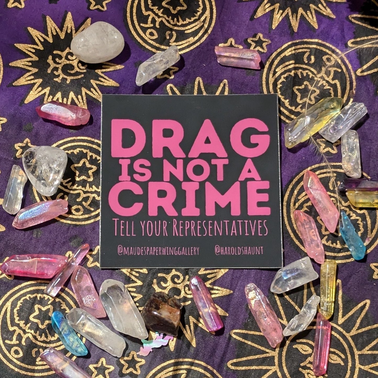 Drag is Not a Crime Sticker