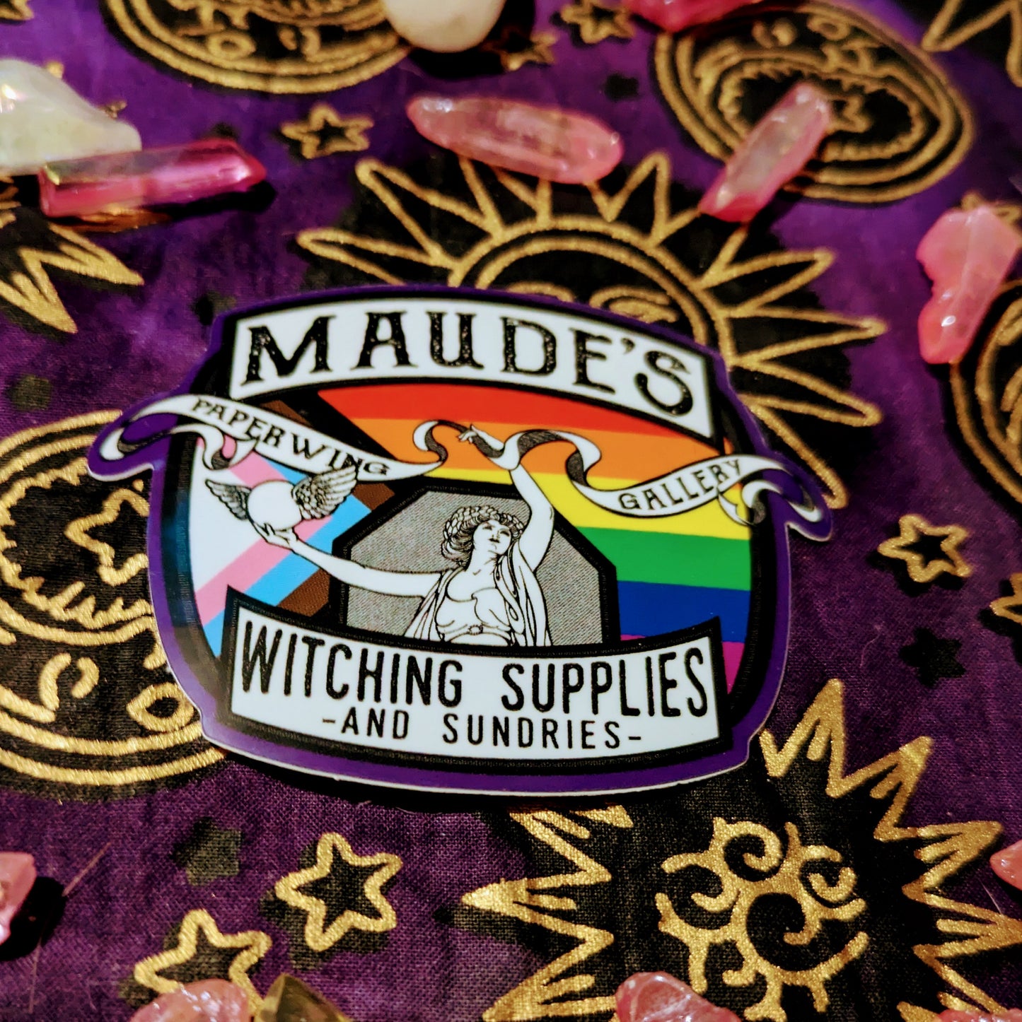 MPG Witching Supplies Logo with Pride Flag