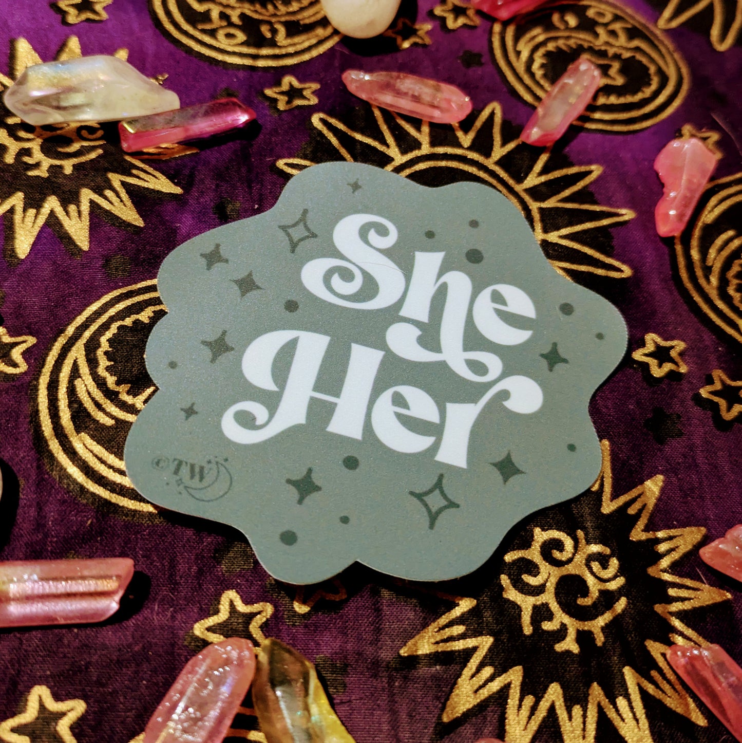 Retro Pronoun Stickers