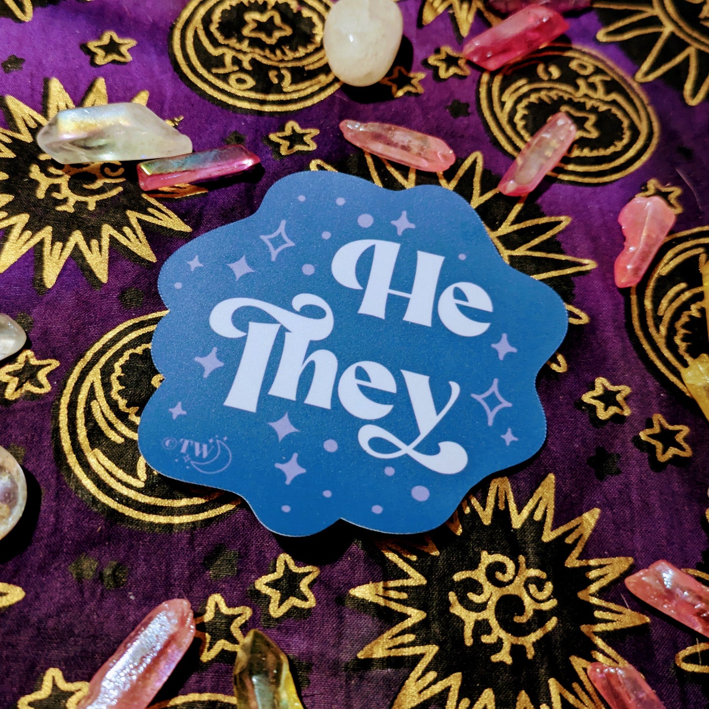 Retro Pronoun Stickers