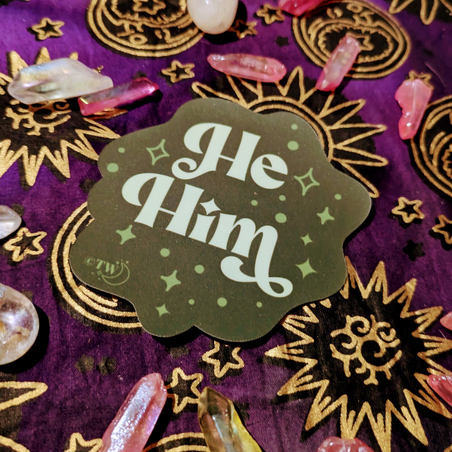 Retro Pronoun Stickers