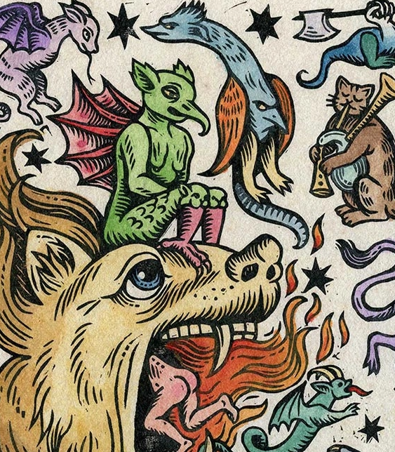 Marginalia Takeover Art Print