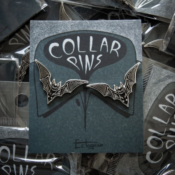 Bat Collar Point Pin Set