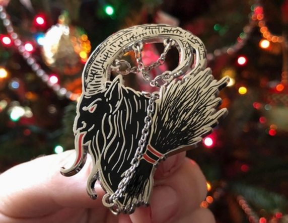 Krampus in Chains - Enamel Pin