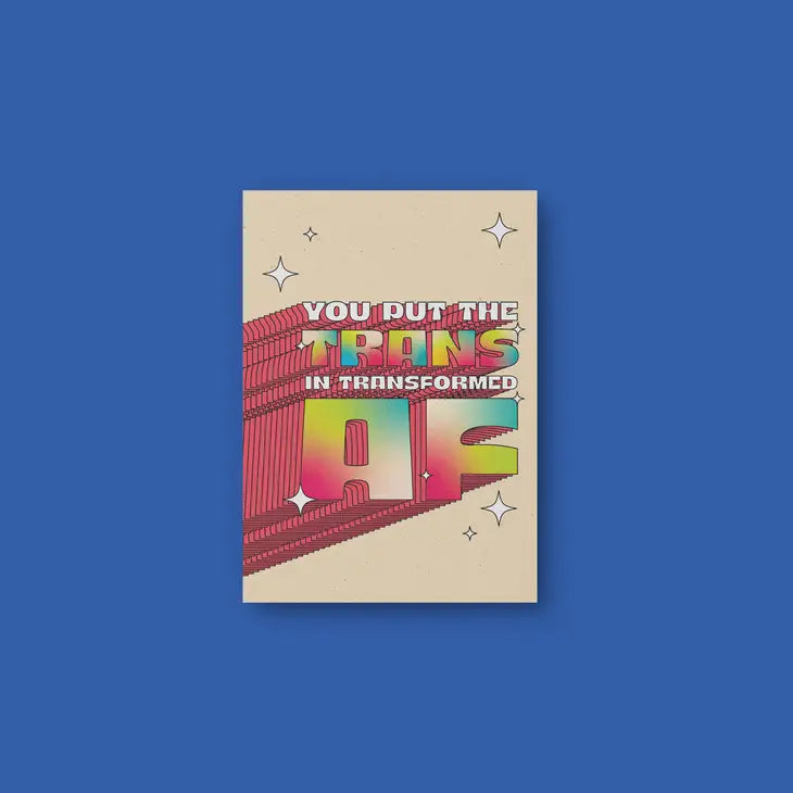 Trans AF Congrats Card