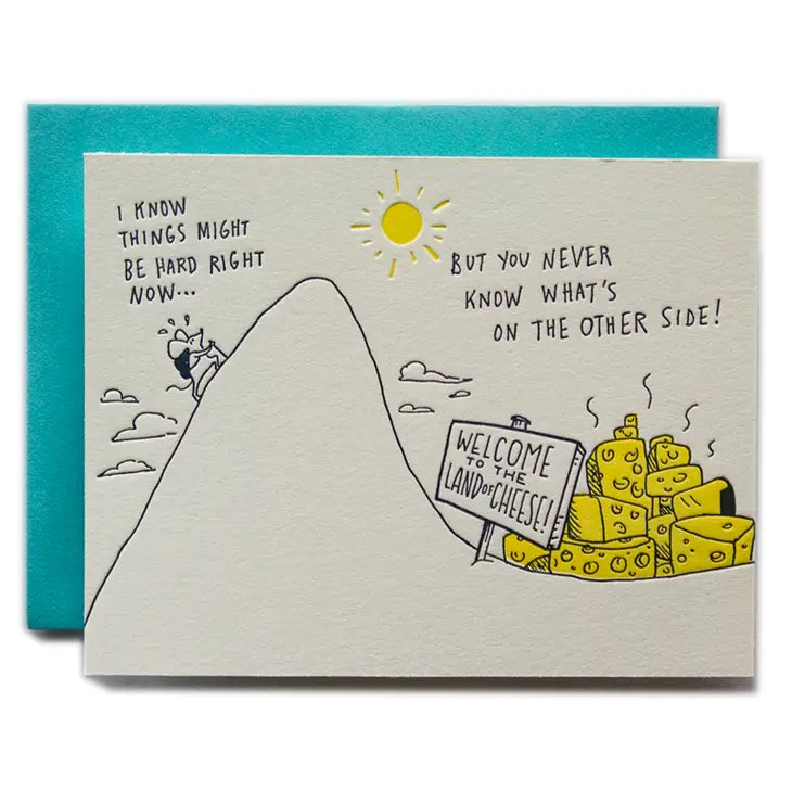 Land Of Cheese Encouragement Card