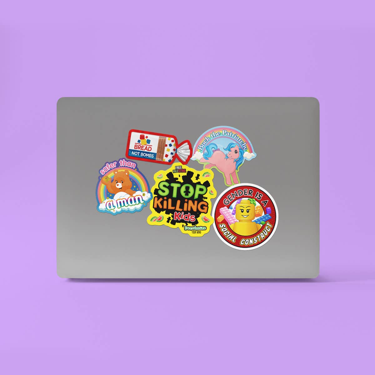 Bread Not Bombs Anti-War Holographic Effect Sticker