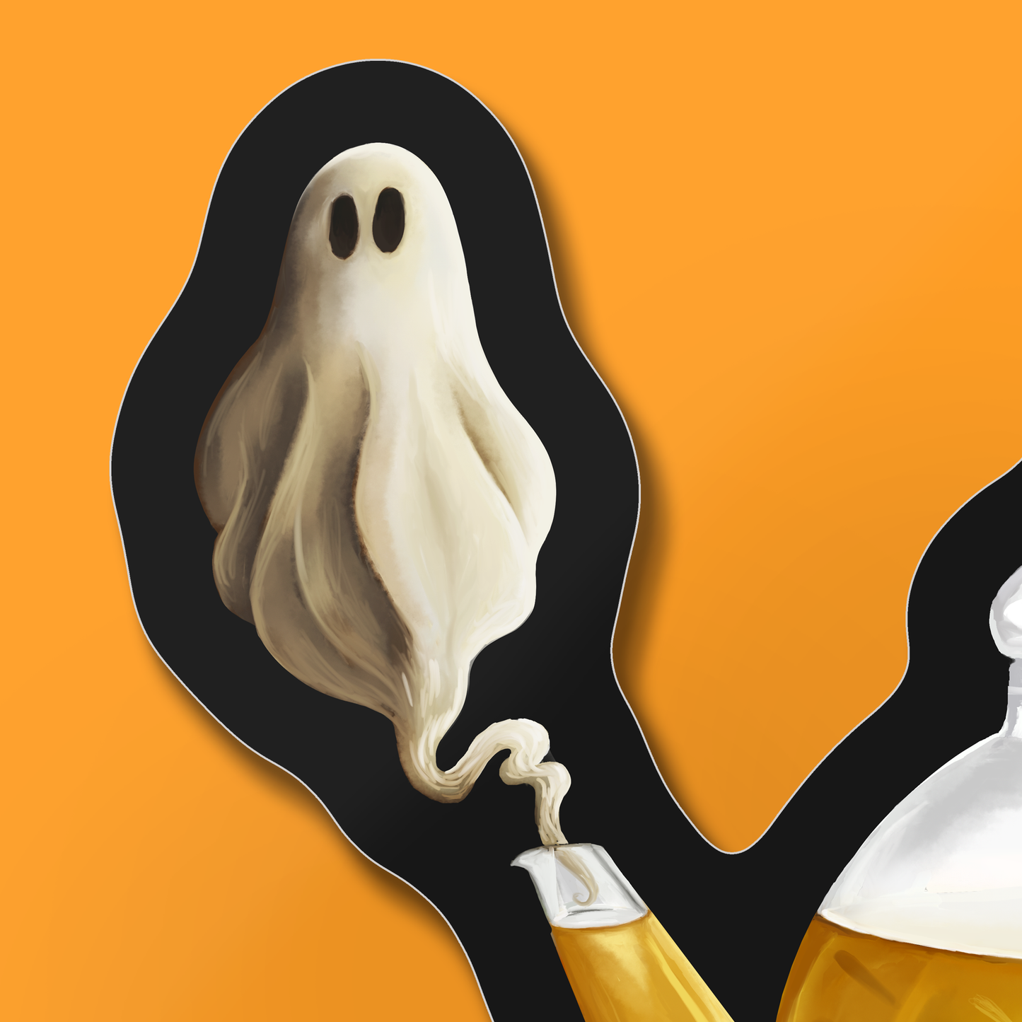 Ghost Tea Sticker