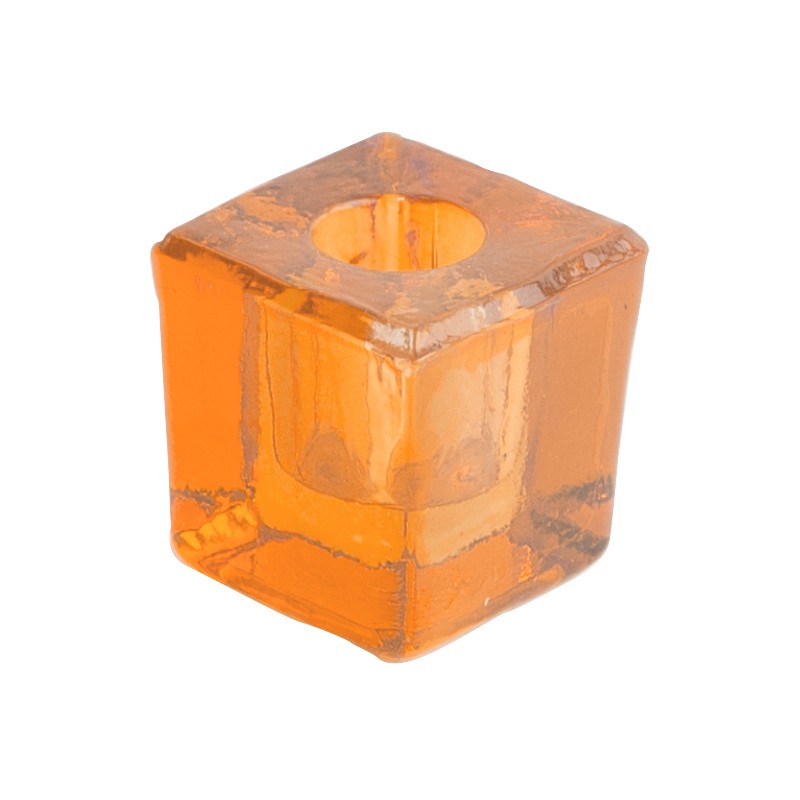 Glass Cube Spell Candle Holder