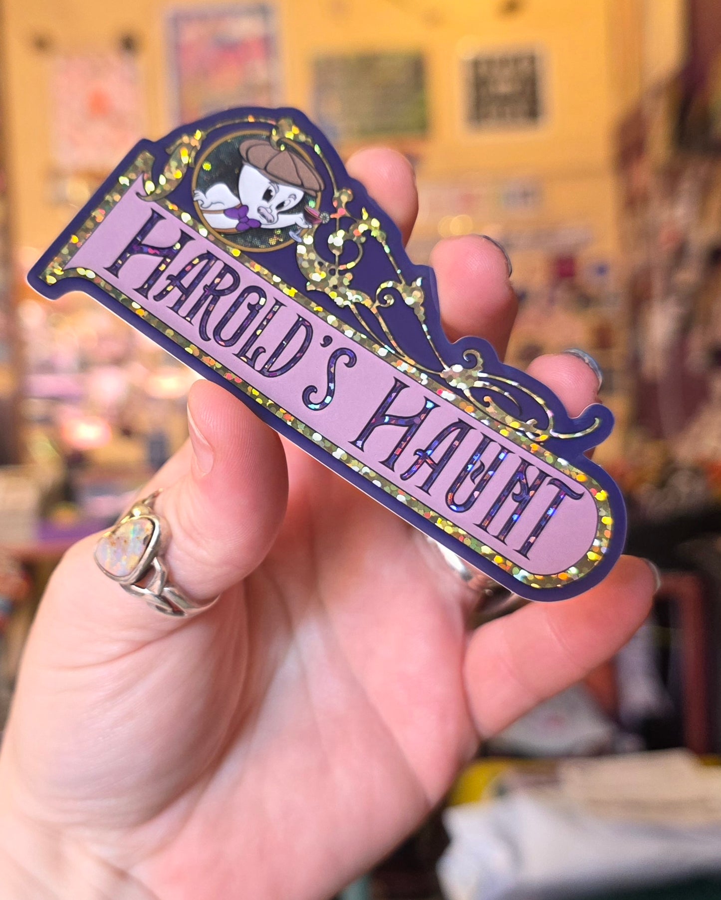 Harold's Haunt Sticker - Harold the Grumpy Ghost