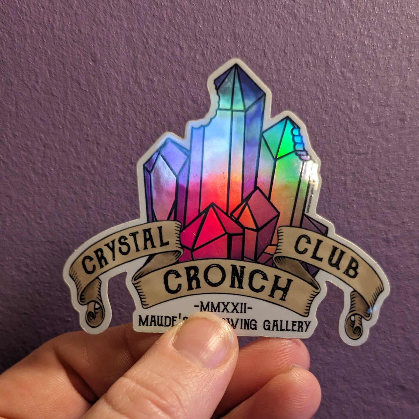 Crystal Cronch Club Sticker