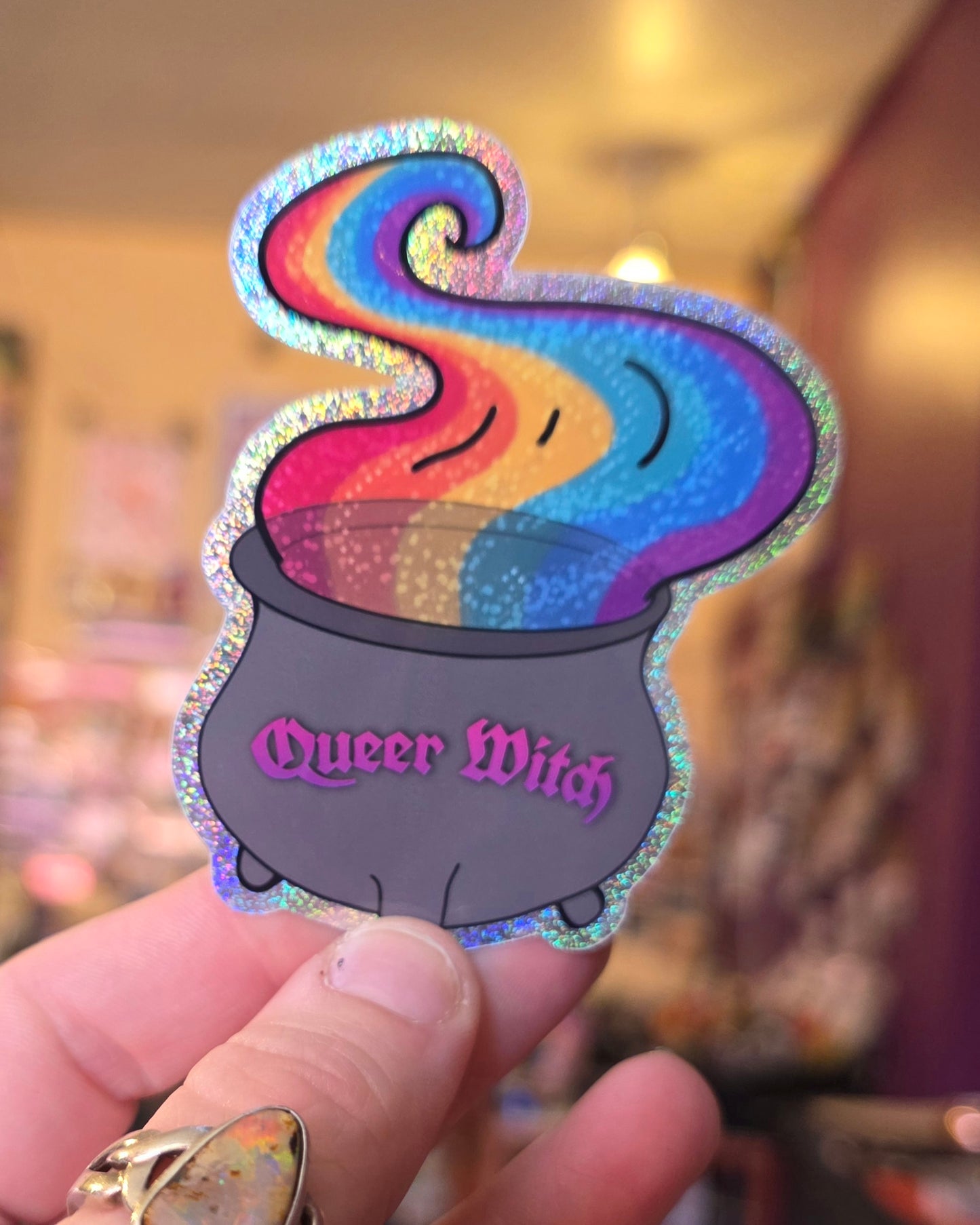 Queer Witch Cauldron Sticker