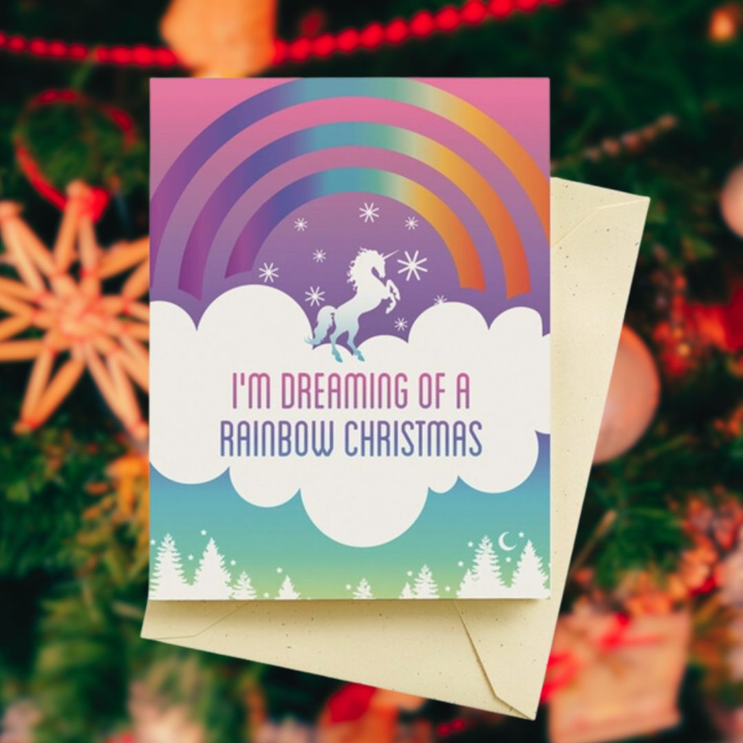 Unicorn Holiday Card