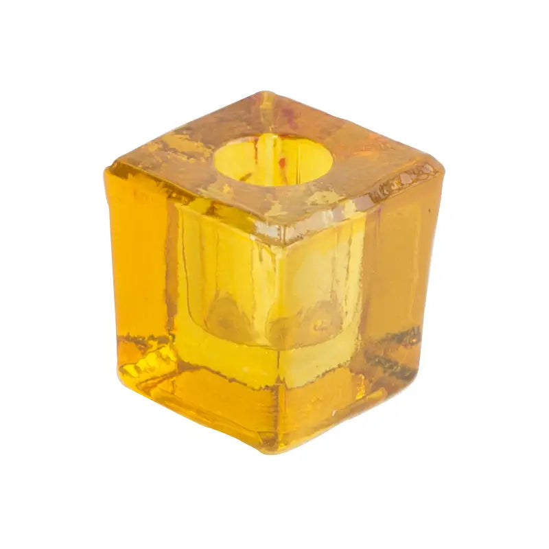 Glass Cube Spell Candle Holder