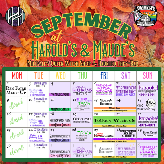 September at Harold's and Maude's