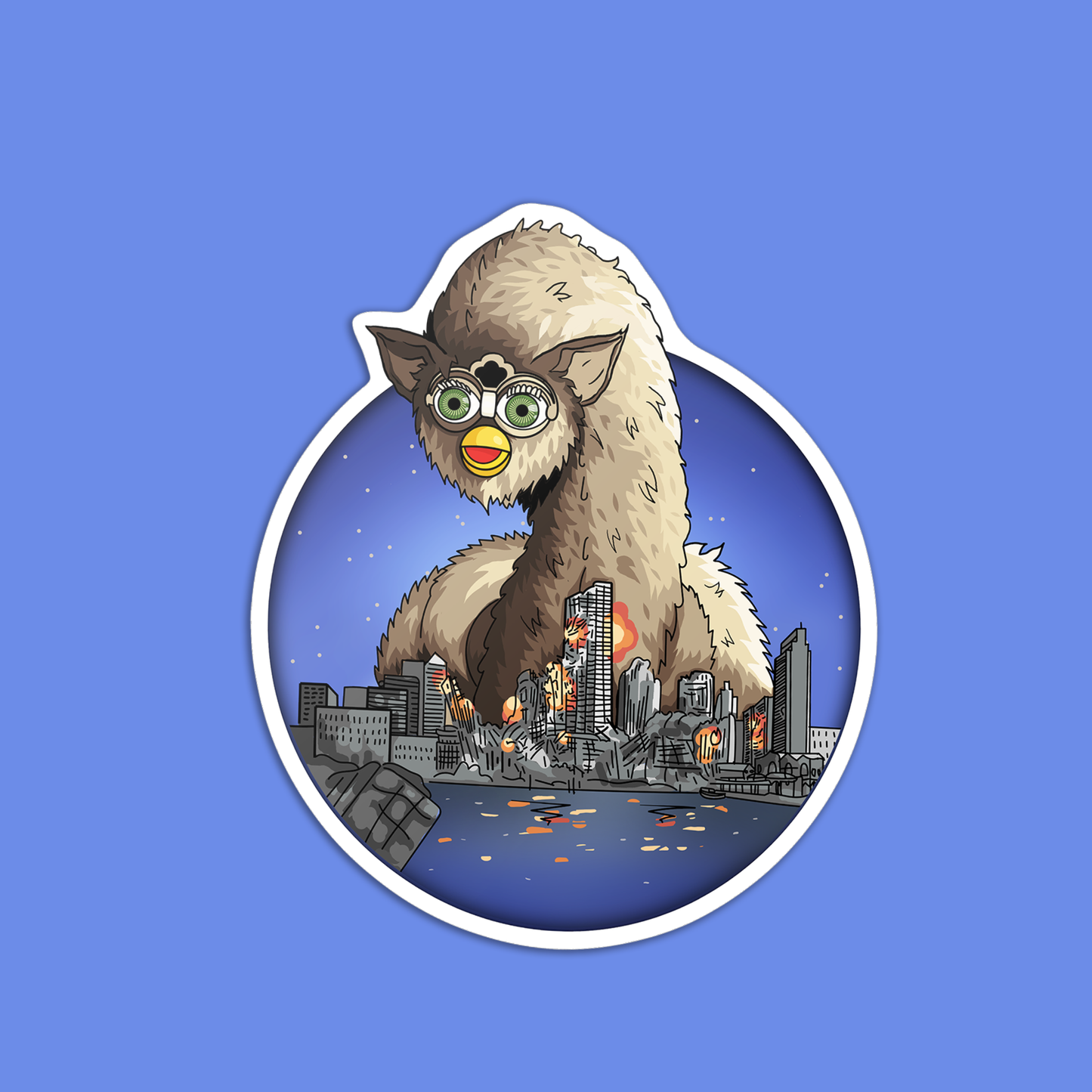 Long Furby Sticker