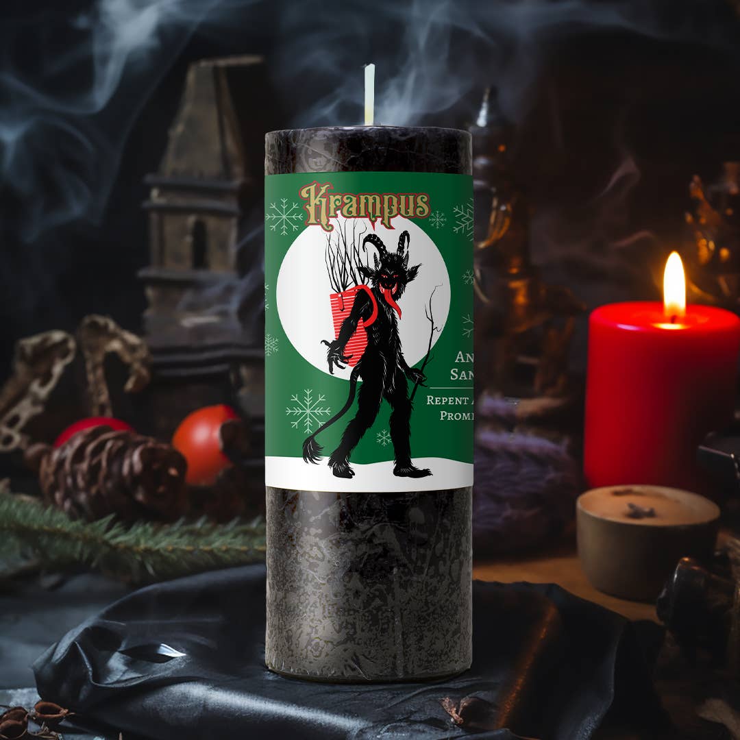 Krampus Candle