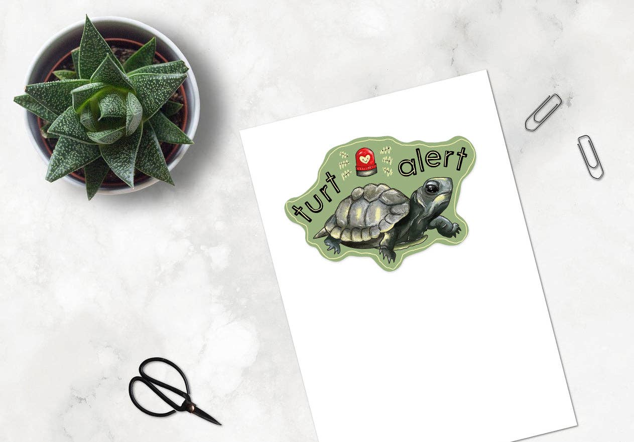 Turt Alert Sticker
