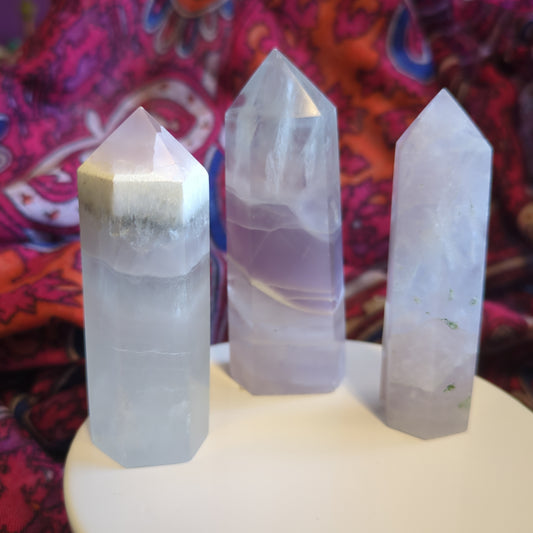 Lavender Yttrium Flourite Towers