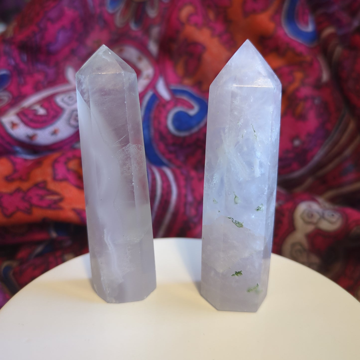 Lavender Yttrium Flourite Towers