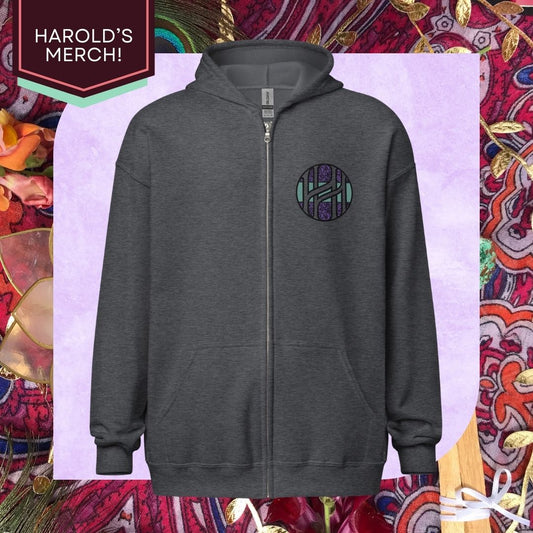 Harold's Logo Zip Hoodie