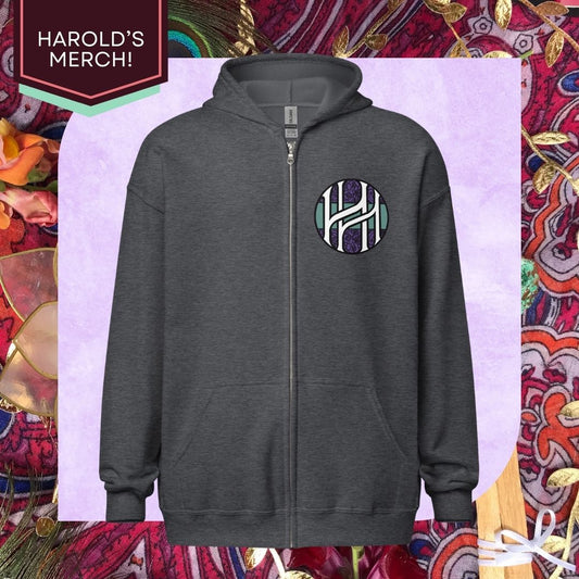 Harold's Logo Zip Hoodie