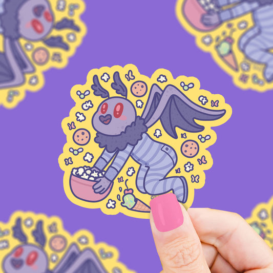 Mothman Sleepover Vinyl Sticker