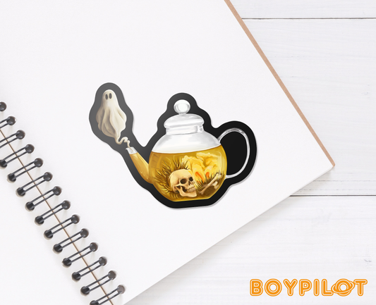 Ghost Tea Sticker