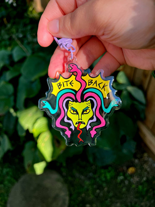Bite Back! Medusa Acrylic Keychain