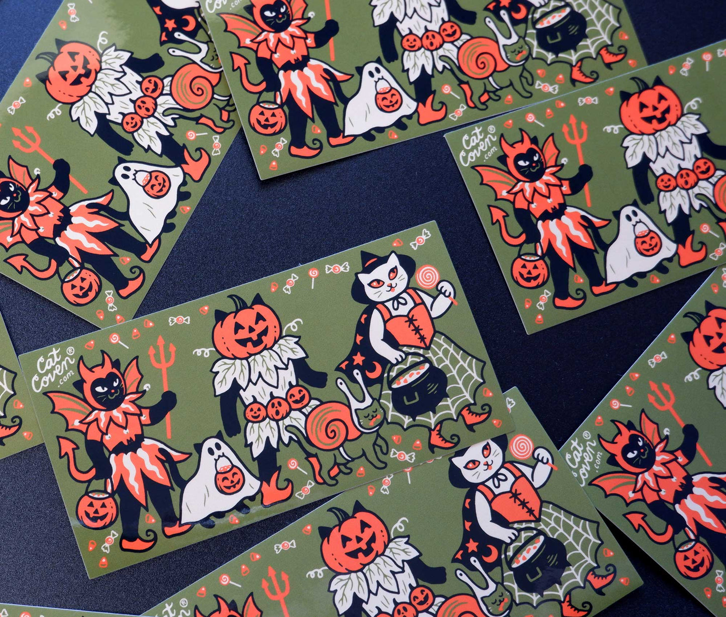 Costume Cats - Vinyl Sticker