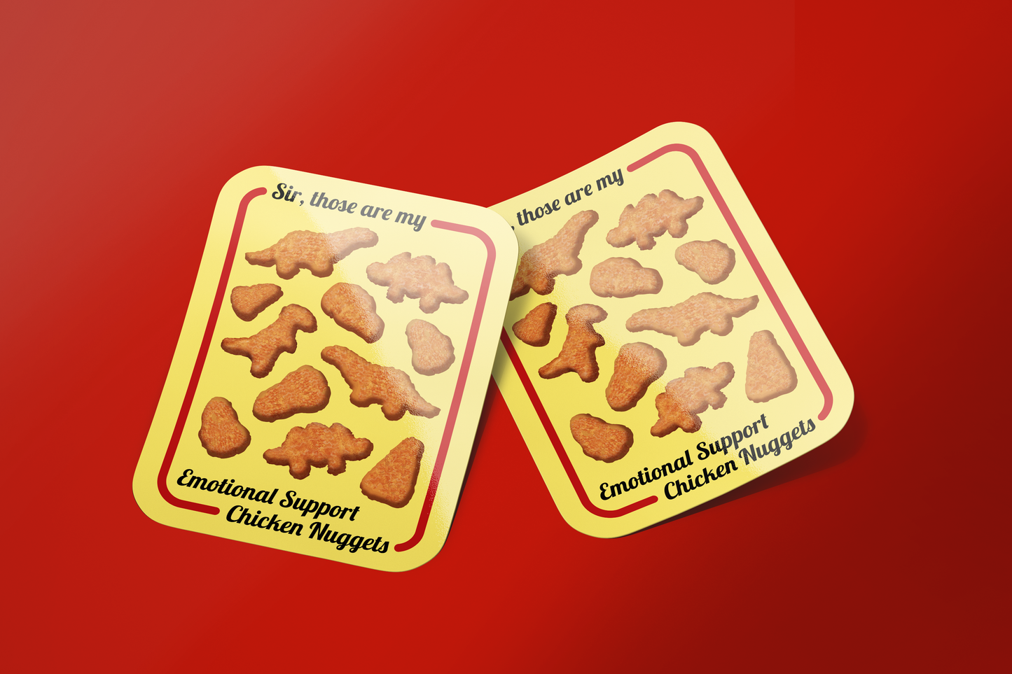 Emotional Support Nuggets Sticker