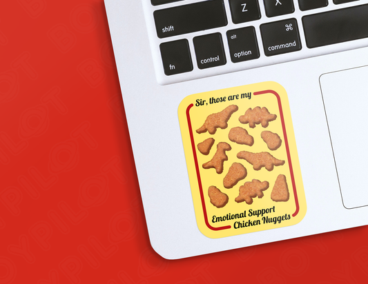 Emotional Support Nuggets Sticker
