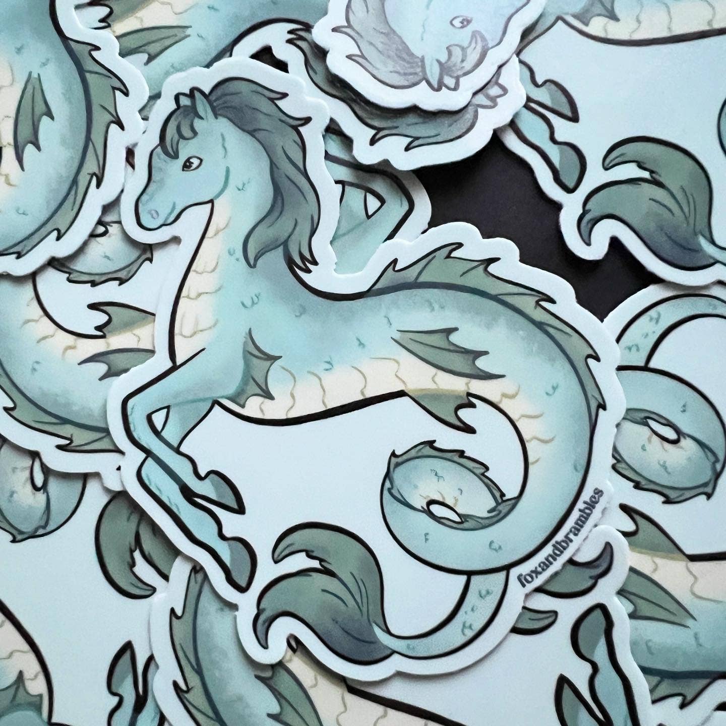 Kelpie Seahorse Cryptid Sticker