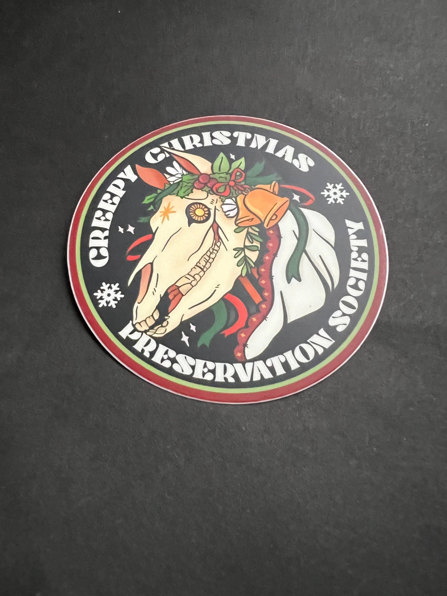 Creepy Christmas Preservation Society Sticker