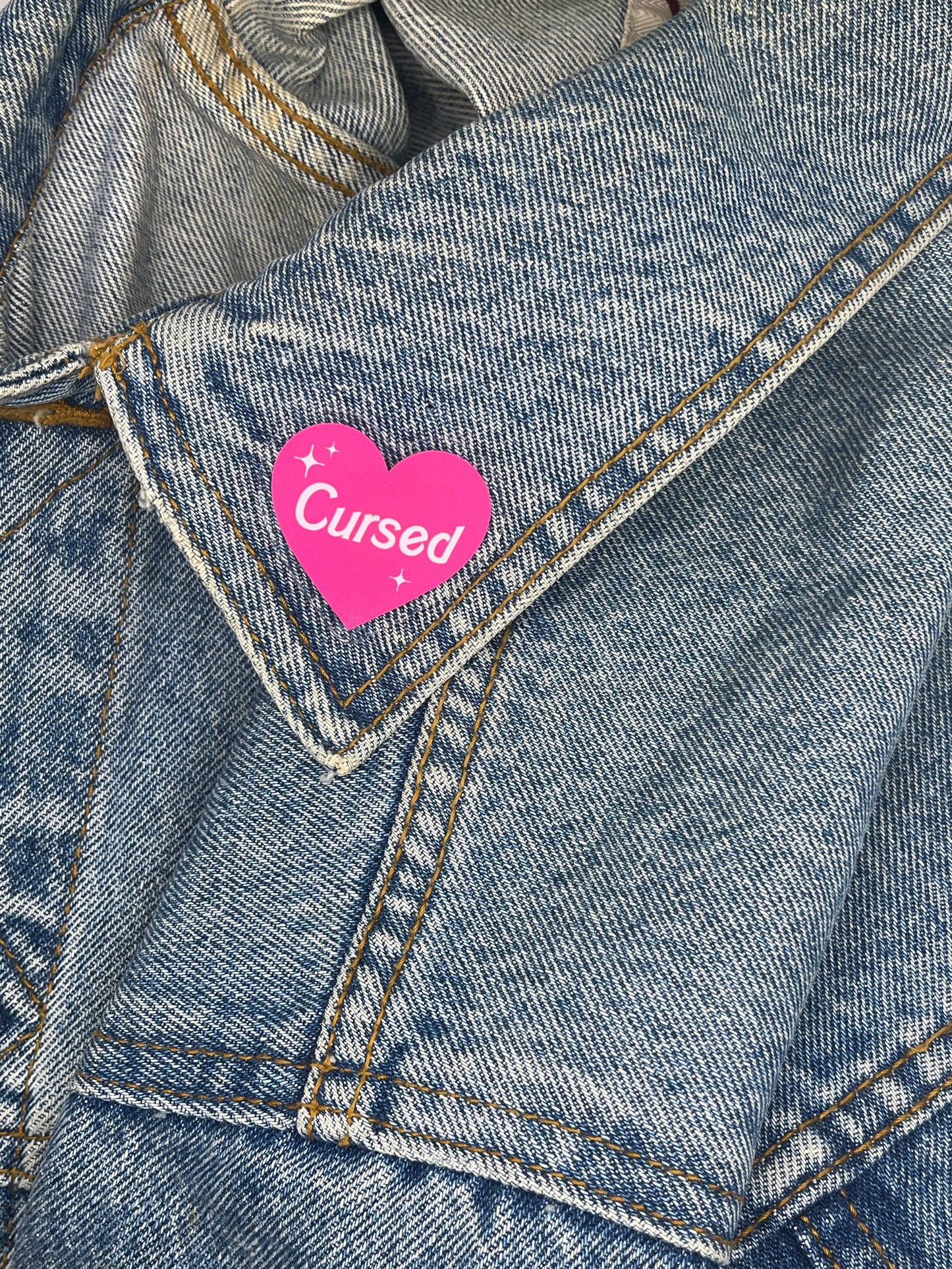 Cursed Acrylic Pin