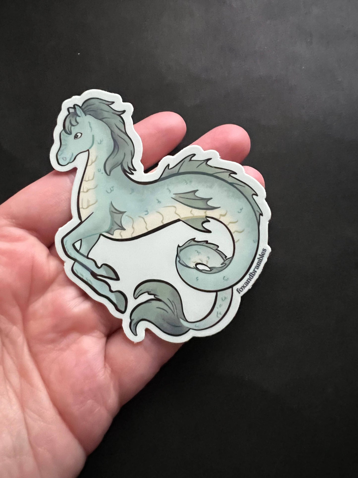 Kelpie Seahorse Cryptid Sticker