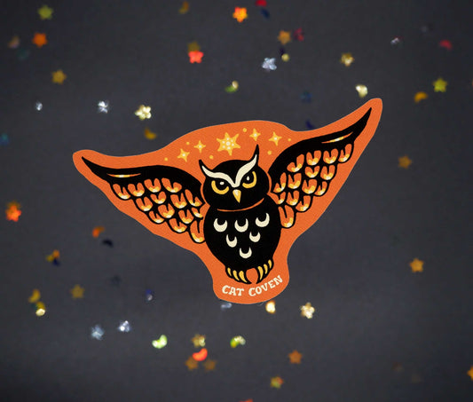 Owl Corner Sticker