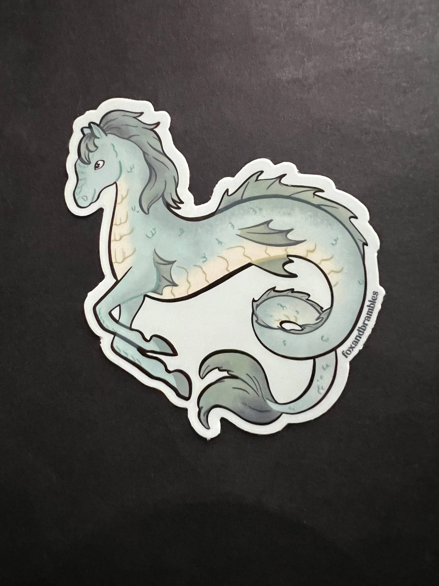 Kelpie Seahorse Cryptid Sticker
